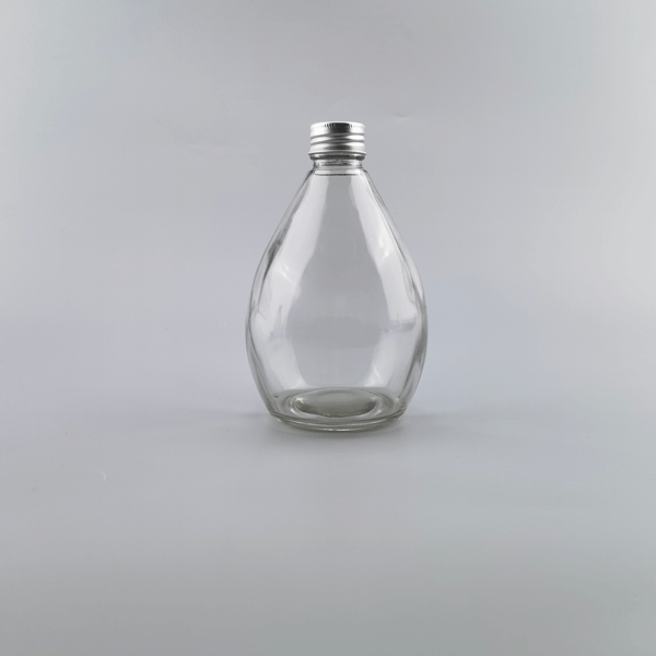 Shaped Glass Beverage Bottle